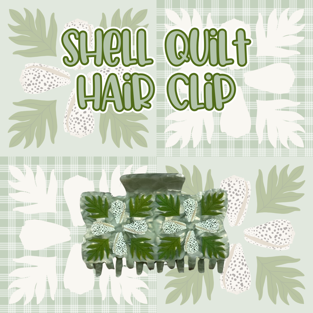 Shell Quilt Hair Clip