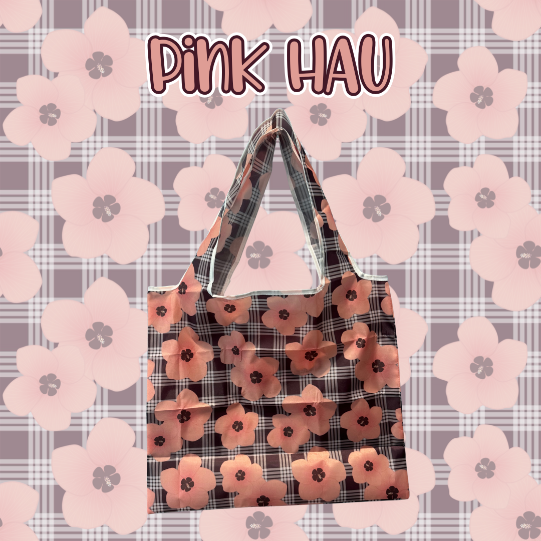 Pink Hau Reusable Bag
