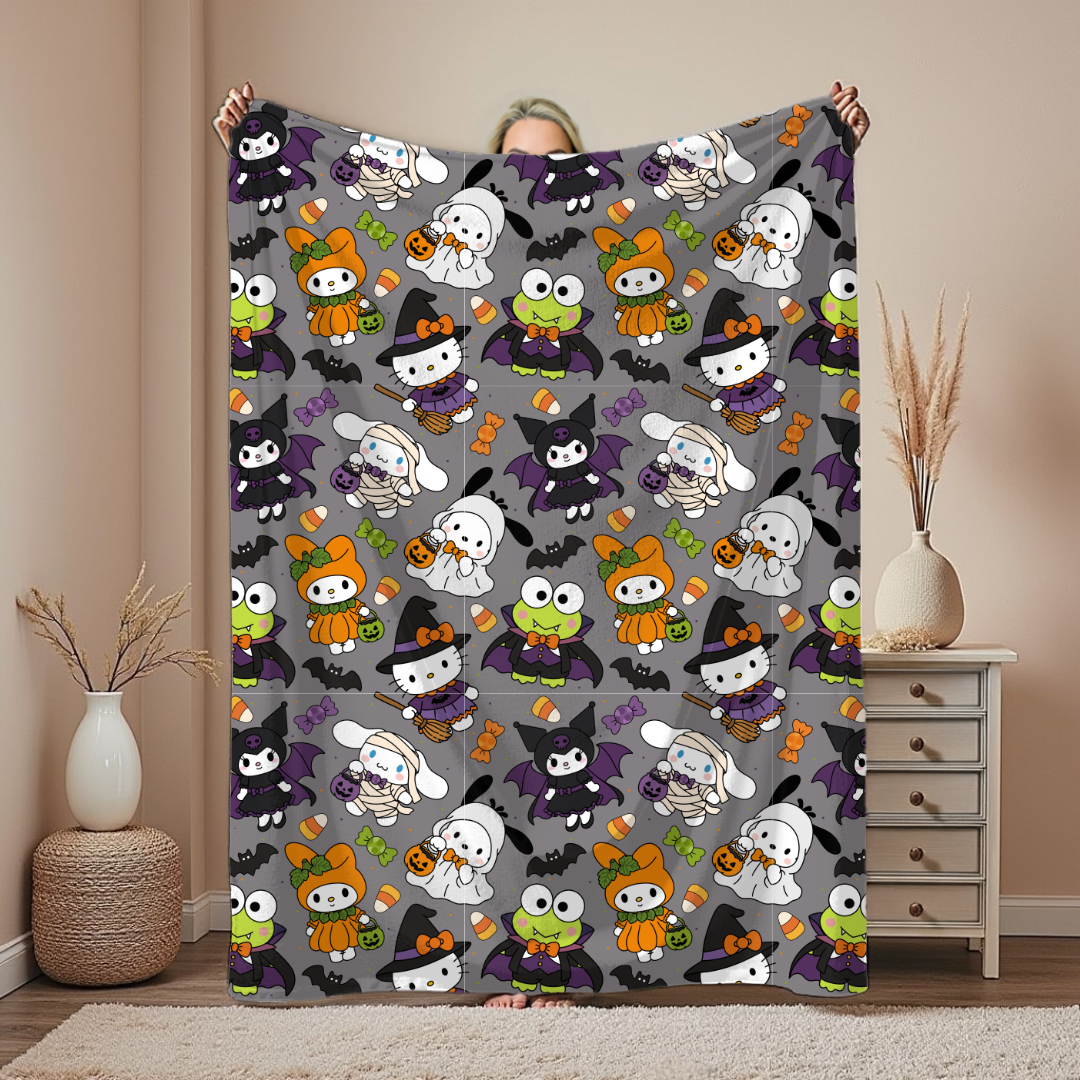 Spooky Sanrio Blanket