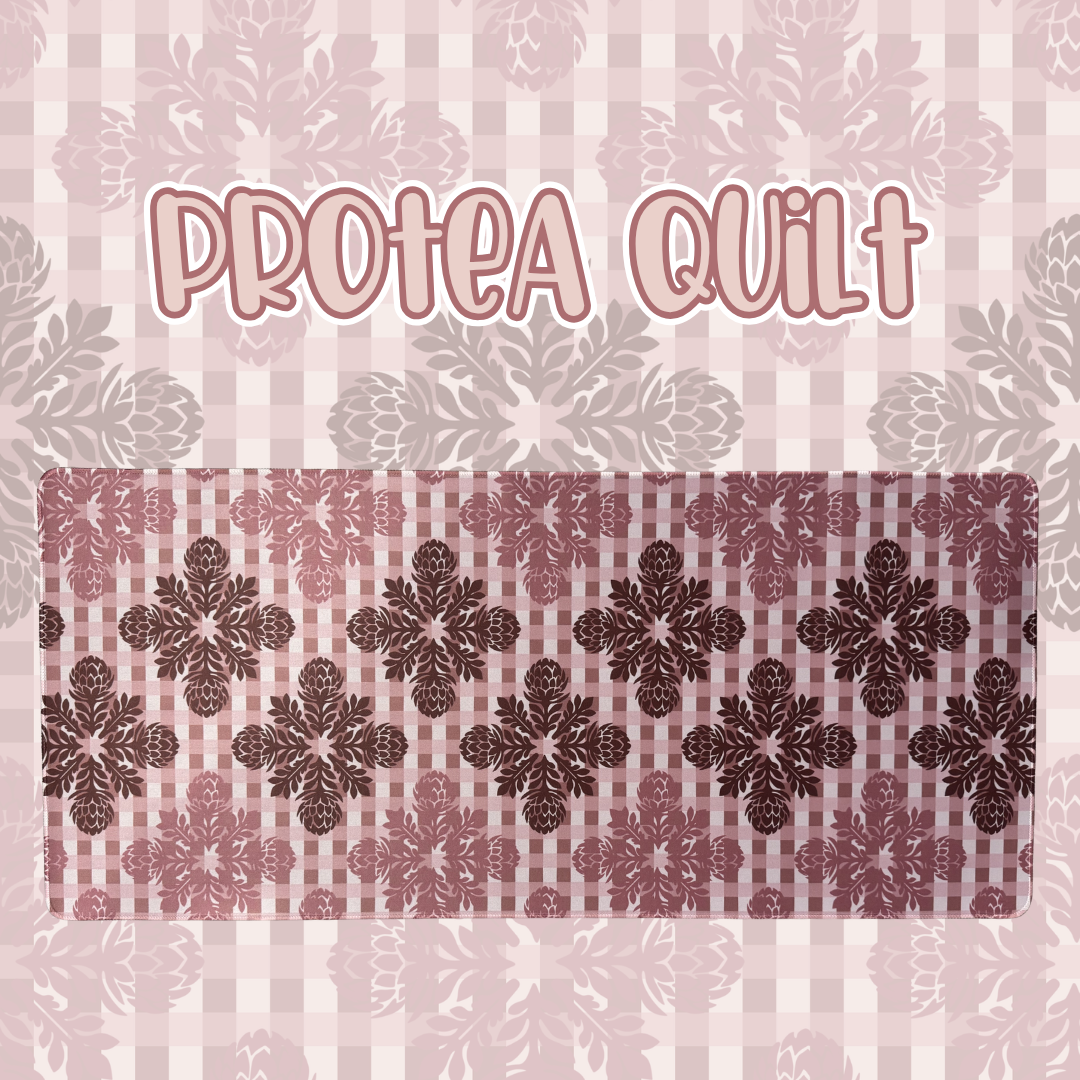 Protea Quilt Desk Mat