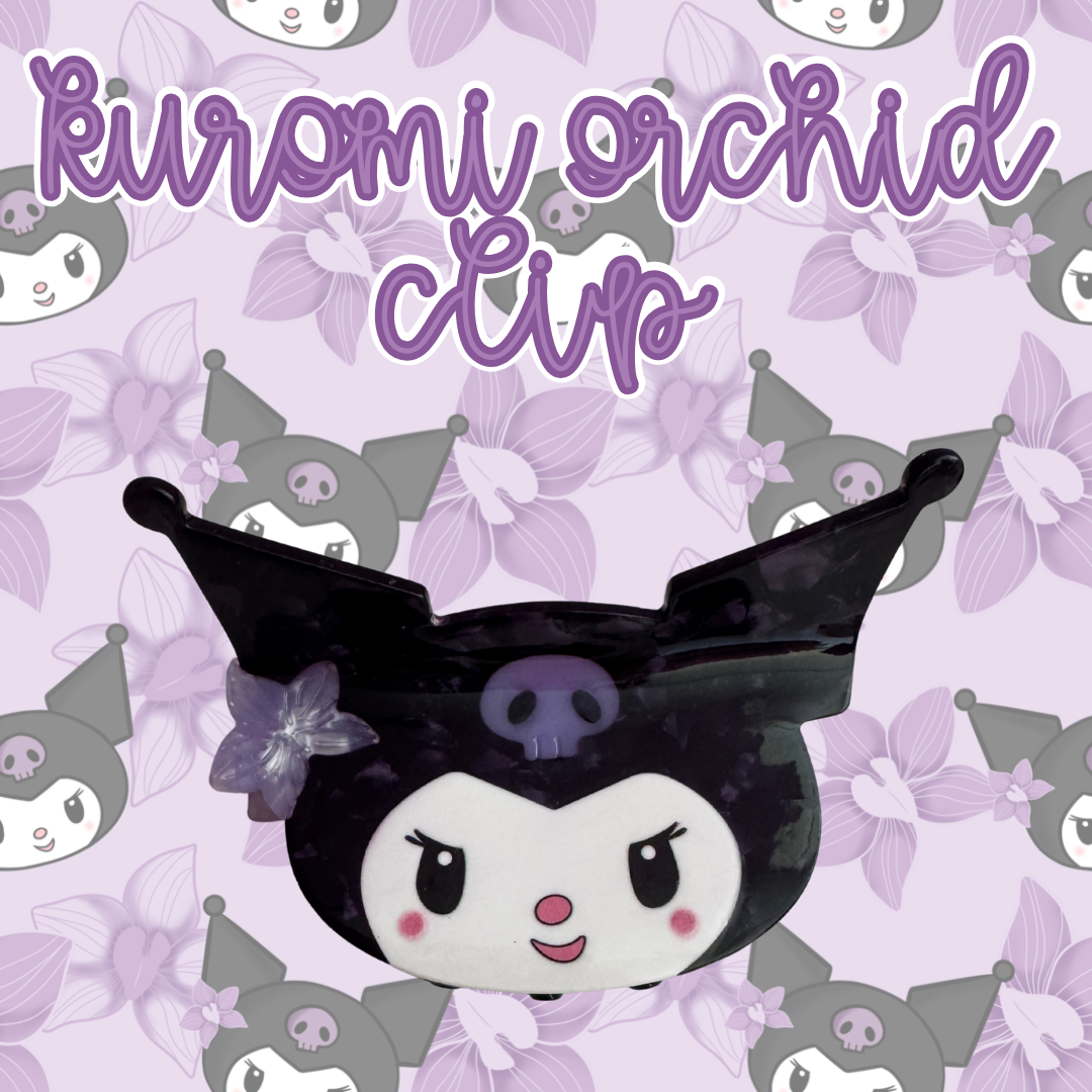 Kuromi Orchid Clip