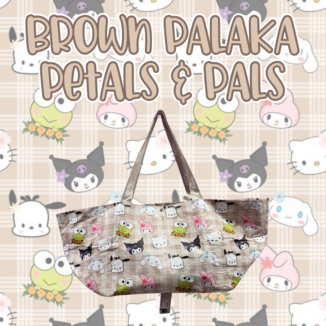 Brown Palaka Petals & Pals Small Carry-All Bag