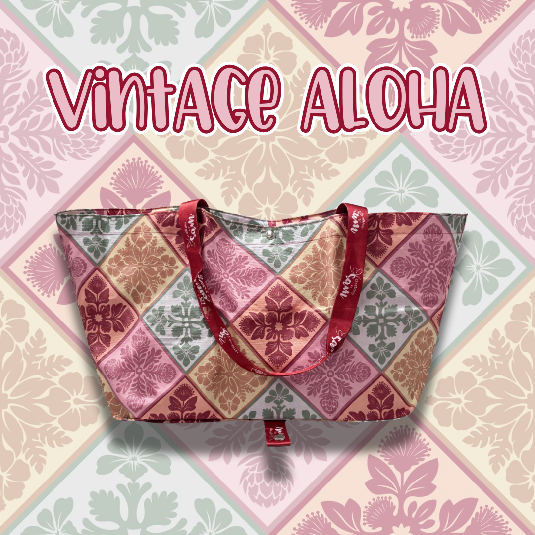 Vintage Aloha Small Carry-All Bag