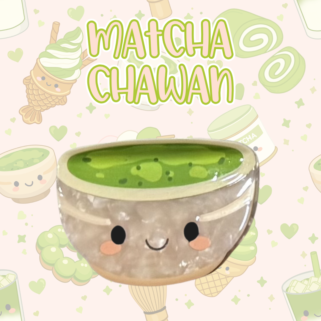 Matcha Chawan Hair Clip