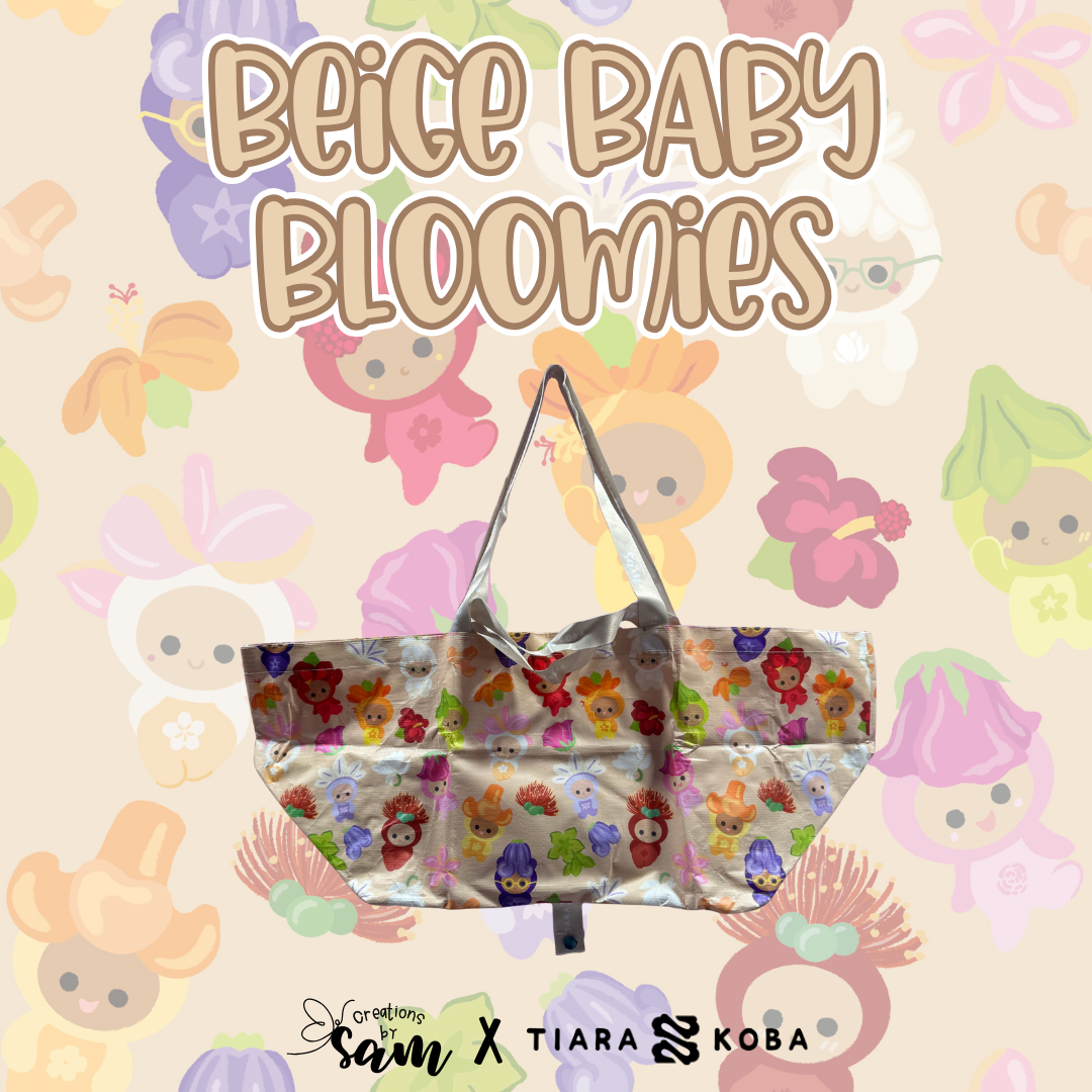 Beige Baby Bloomies Small Carry-All Bag
