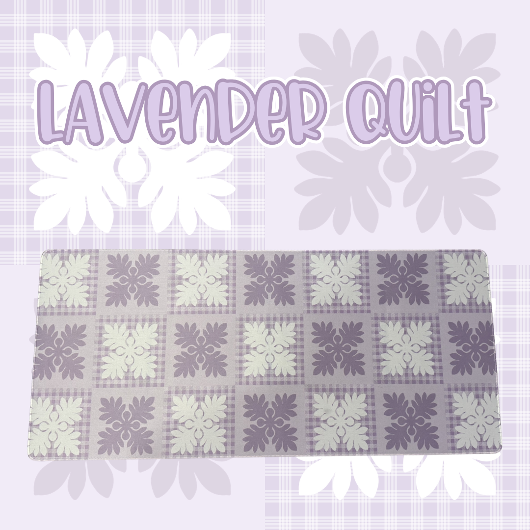 Lavender Quilt Desk Mat