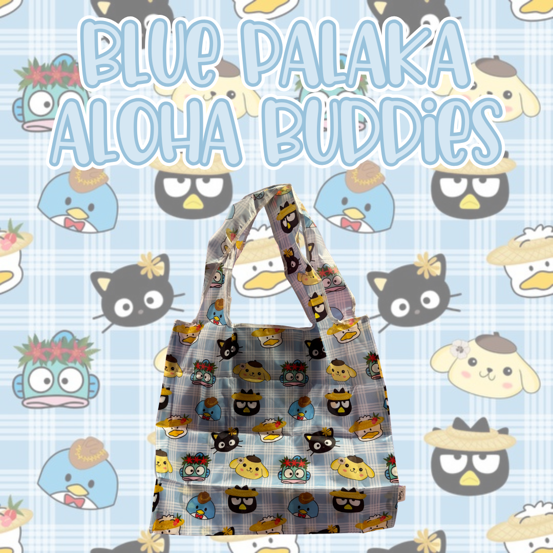 Blue Palaka Aloha Buddies Reusable Bag