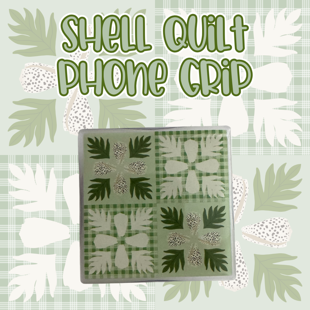 Shell Quilt Phone Grip