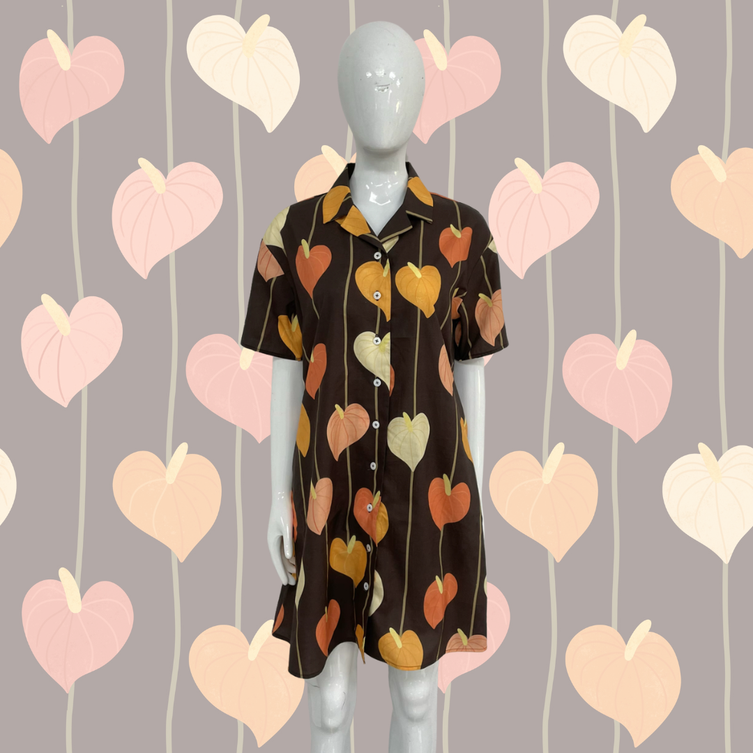 Retro Anthurium Dress