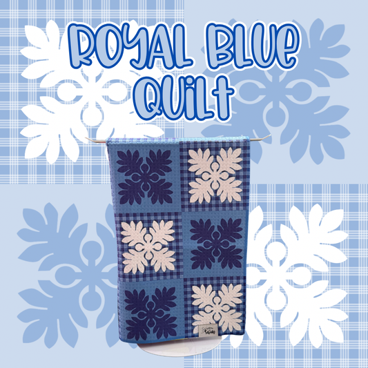 Royal Blue Quilt Hand Towel