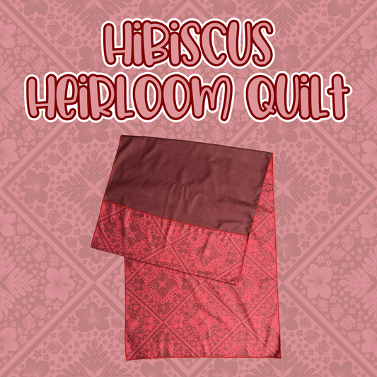 Hibiscus Heirloom Quilt Hooded Microfiber Towel