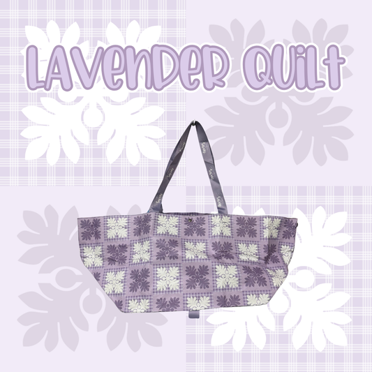 Lavender Quilt Small Carry-All Bag