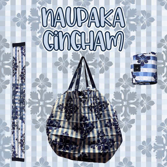 Naupaka Quilt Accordion Reusable Bag
