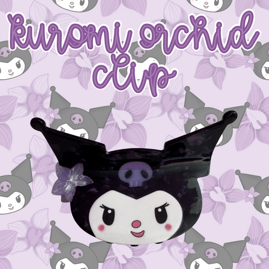 Kuromi Orchid Clip