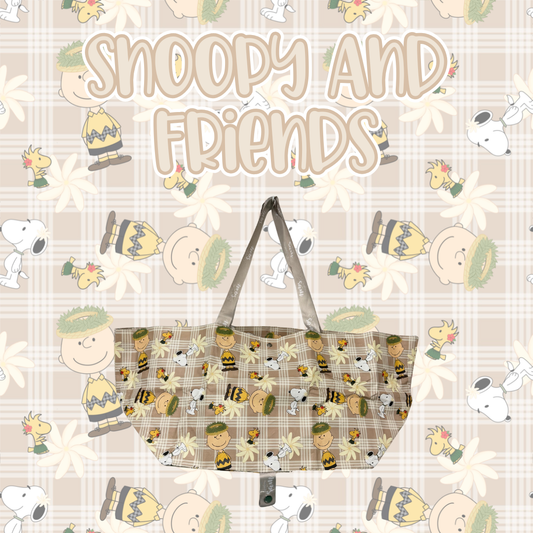 Snoopy and Friends Small Carry-All Bag