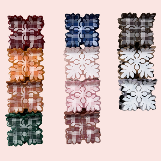 Single Quilt Hair Clips (new)