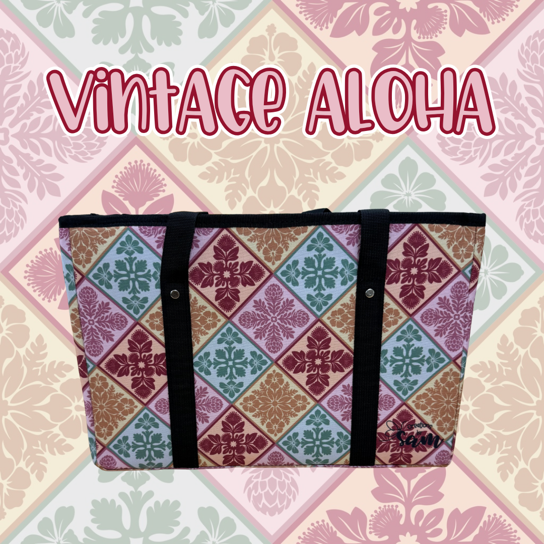 Vintage Aloha (red) Box Bag