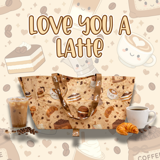 Love You A Latte Small Carry-All Bag
