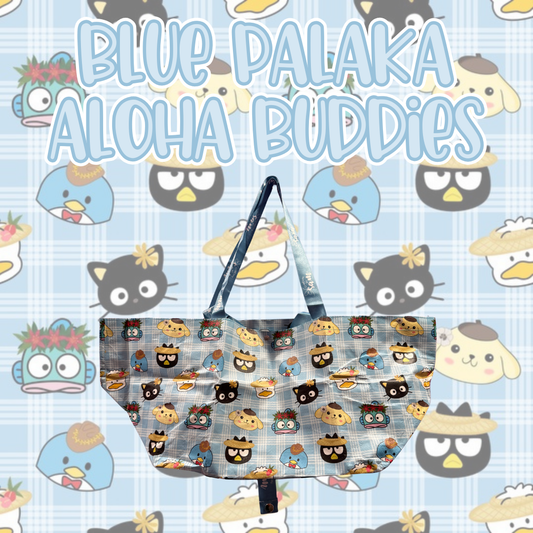 Blue Palaka Aloha Buddies Small Carry-All Bag
