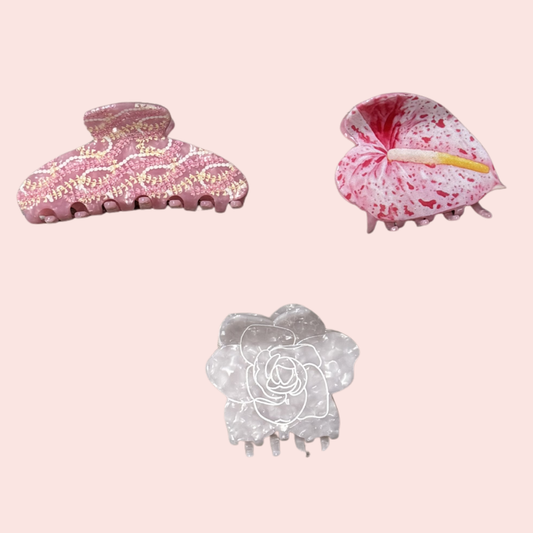 Flower Hair Clips