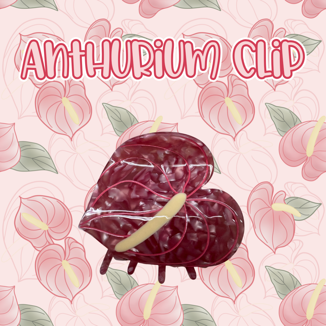 Anthurium Hair Clip