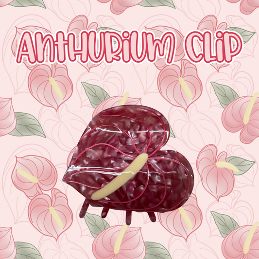 Anthurium Hair Clip