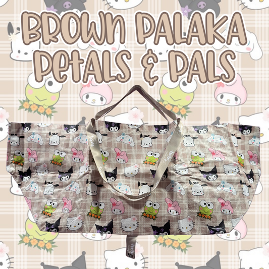 Brown Palaka Petals & Pals X-Large Carry-All Bag