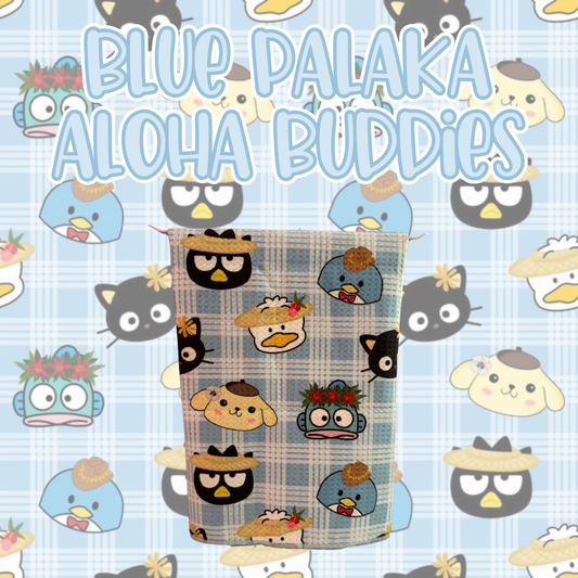 Blue Palaka Aloha Buddies hand Towel