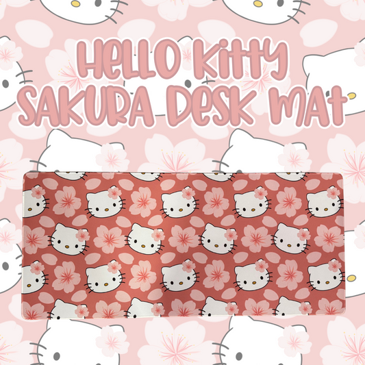 Hello Kitty Sakura Desk Mat