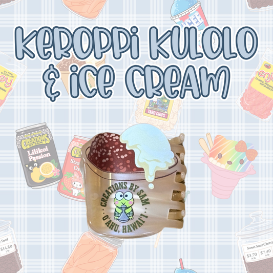 Keroppi Kulolo & Ice Cream Hair Clip