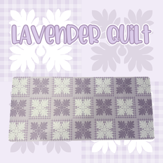 Lavender Quilt Desk Mat