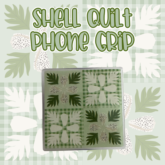 Shell Quilt Phone Grip