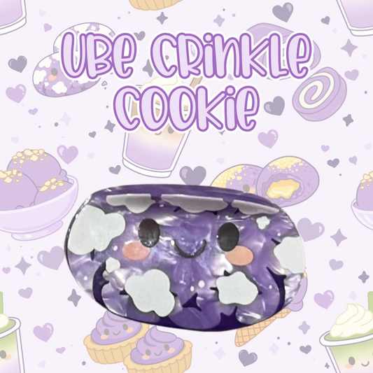Ube Crinkle Cookie Hair Clip