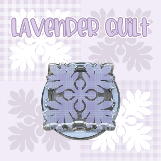 Lavender Quilt Phone Grip
