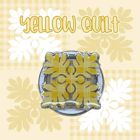 Yellow Quilt Phone Grip