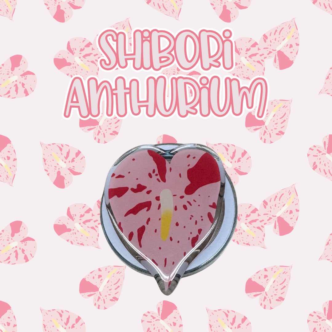 Shibori Anthurium Phone Grip