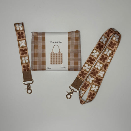 Brown Quilt/Palaka Set