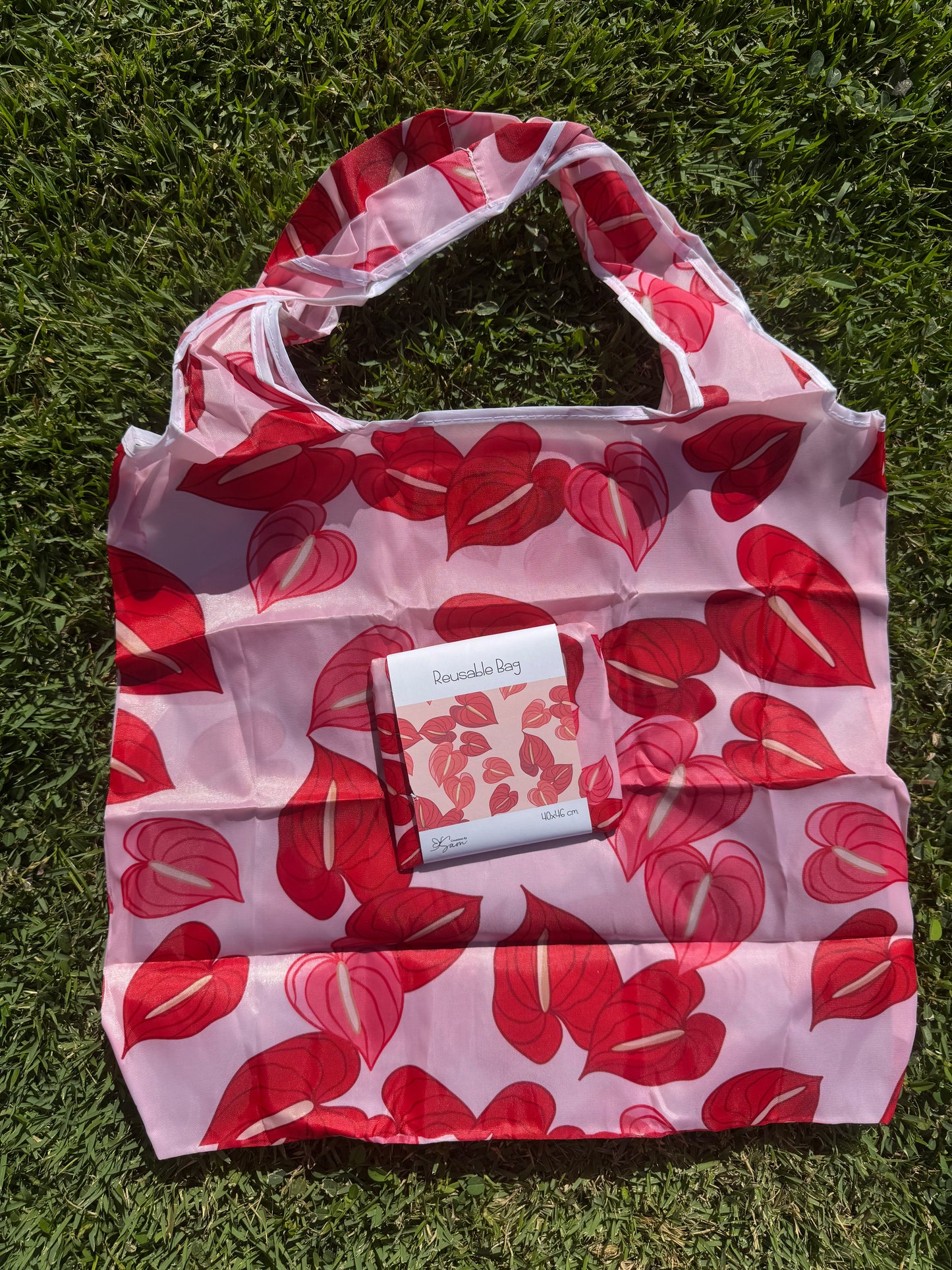 Anthurium Small Reusable Bag