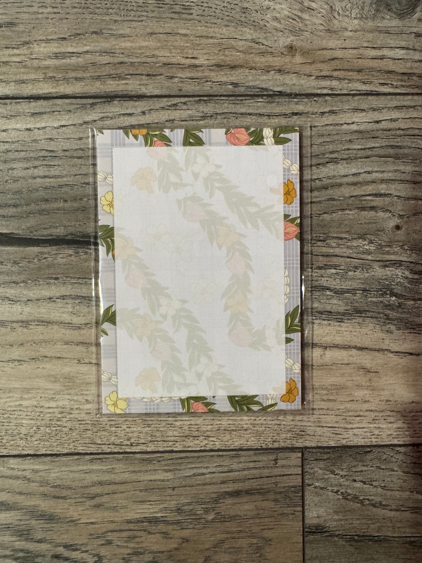 Maile Lei Blank Notepad