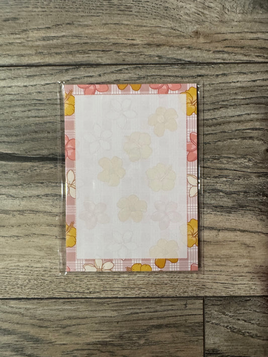 Hibiscus Blank Notepad