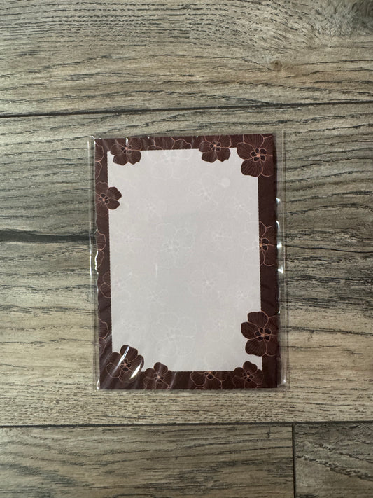 Maroon Hau Blank Notepad