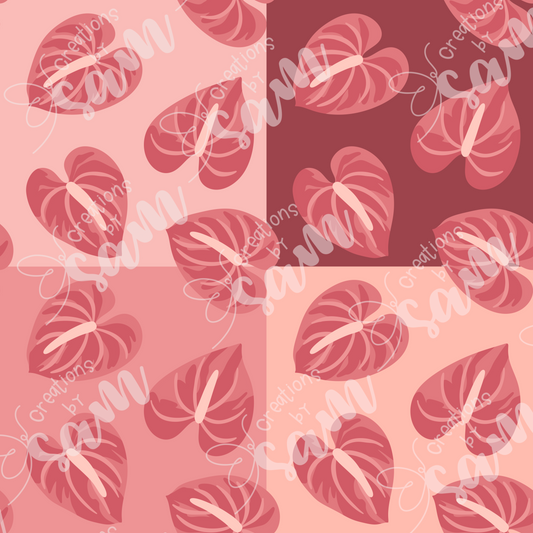 Anthurium Seamless Pattern