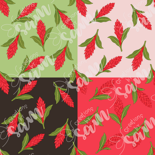 Awapuhi Seamless Pattern