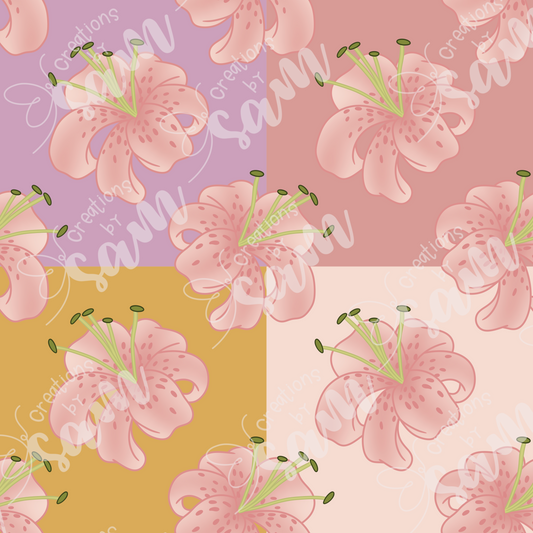 Lily Seamless Pattern