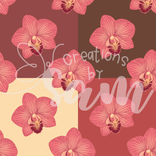 Orchid Seamless Pattern