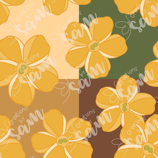 Puakenikeni Seamless Pattern