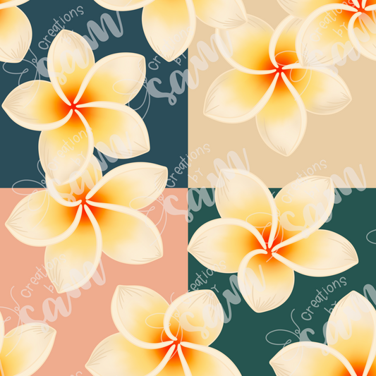 Pua Melia Seamless Pattern