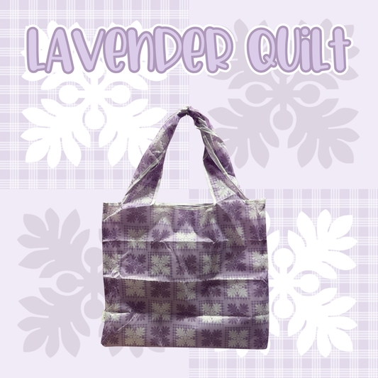 Lavender Quilt Reusable Bag