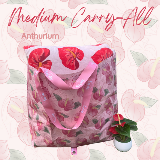 Anthurium Medium Carry-All Bag